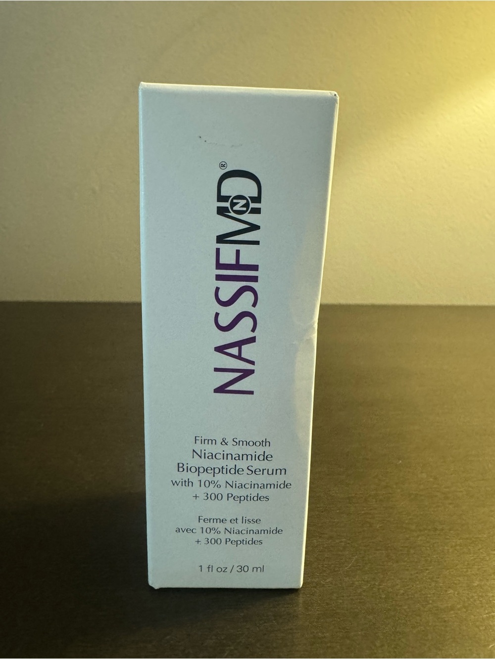 Nassif MD Firm & Smooth Niacinamide Biopeptide Serum 1 oz 30 ml Travel Size NIB